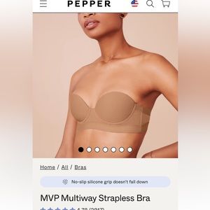 Brand new Strapless PEPPER bra